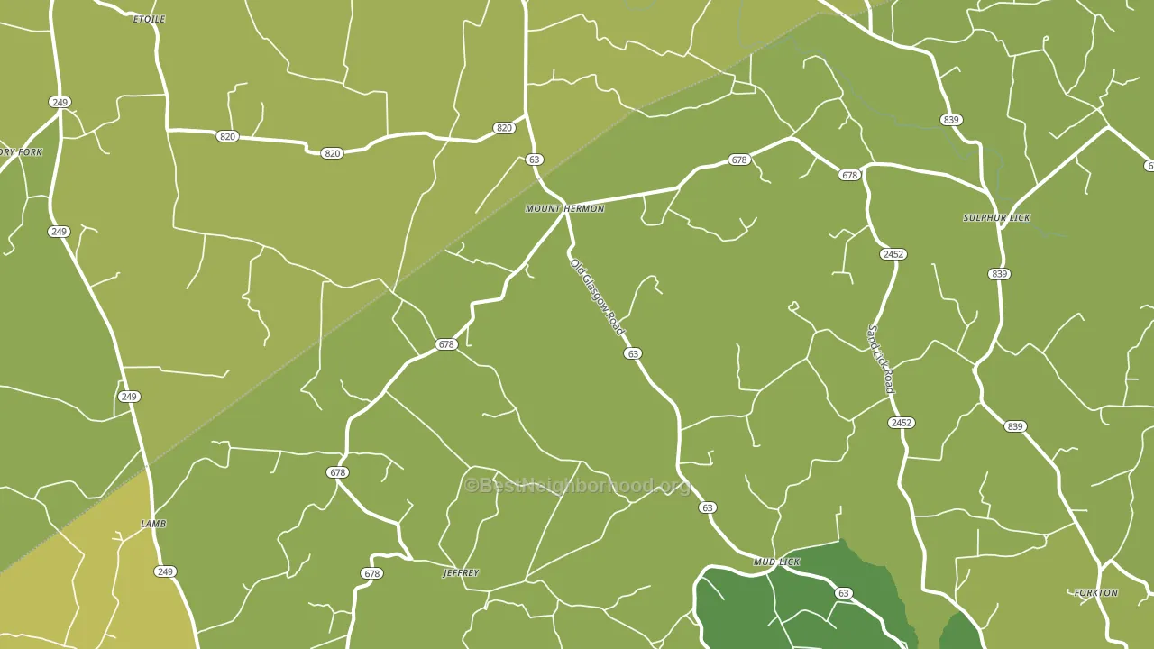 Mount Hermon, KY block-group voter-turnout map