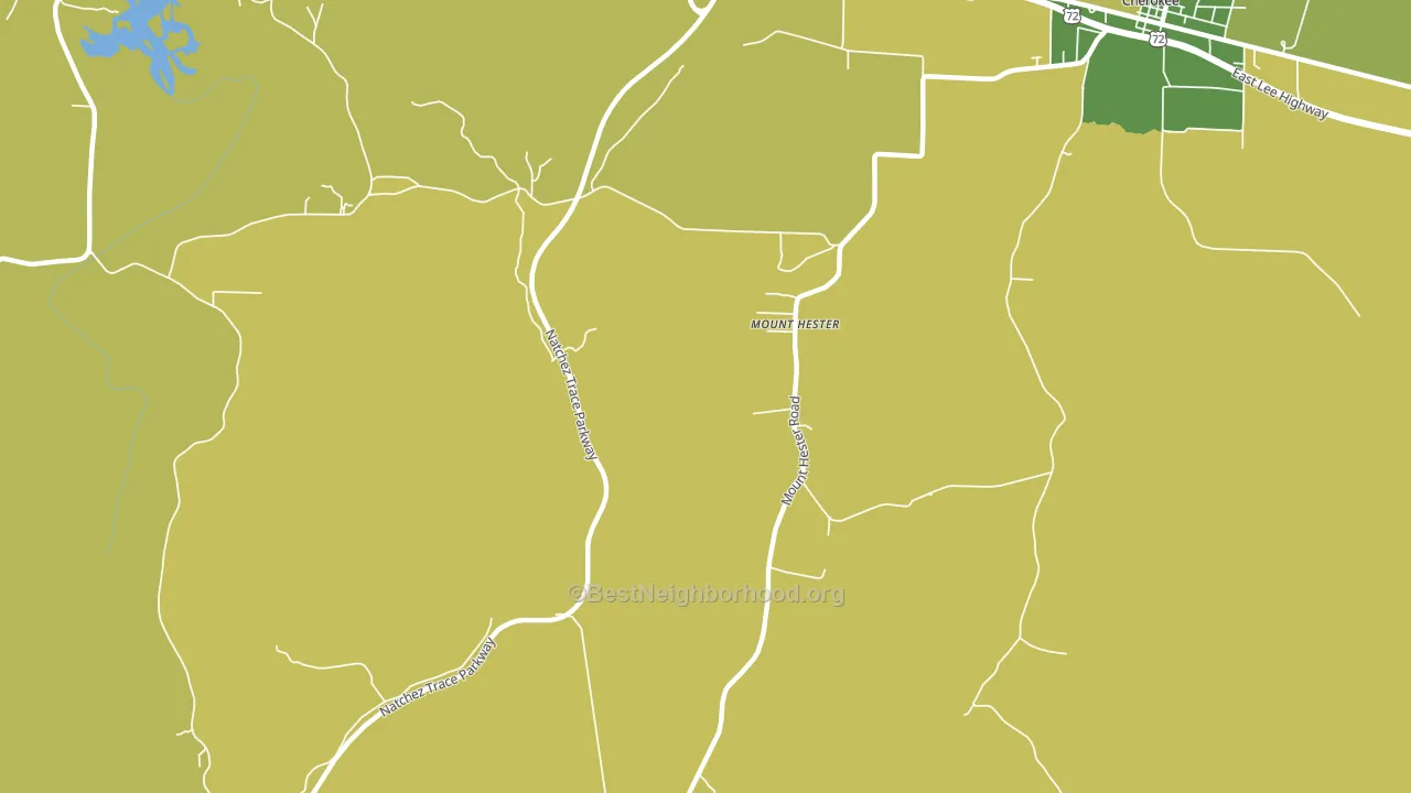 Mount Hester, AL block-group voter-turnout map