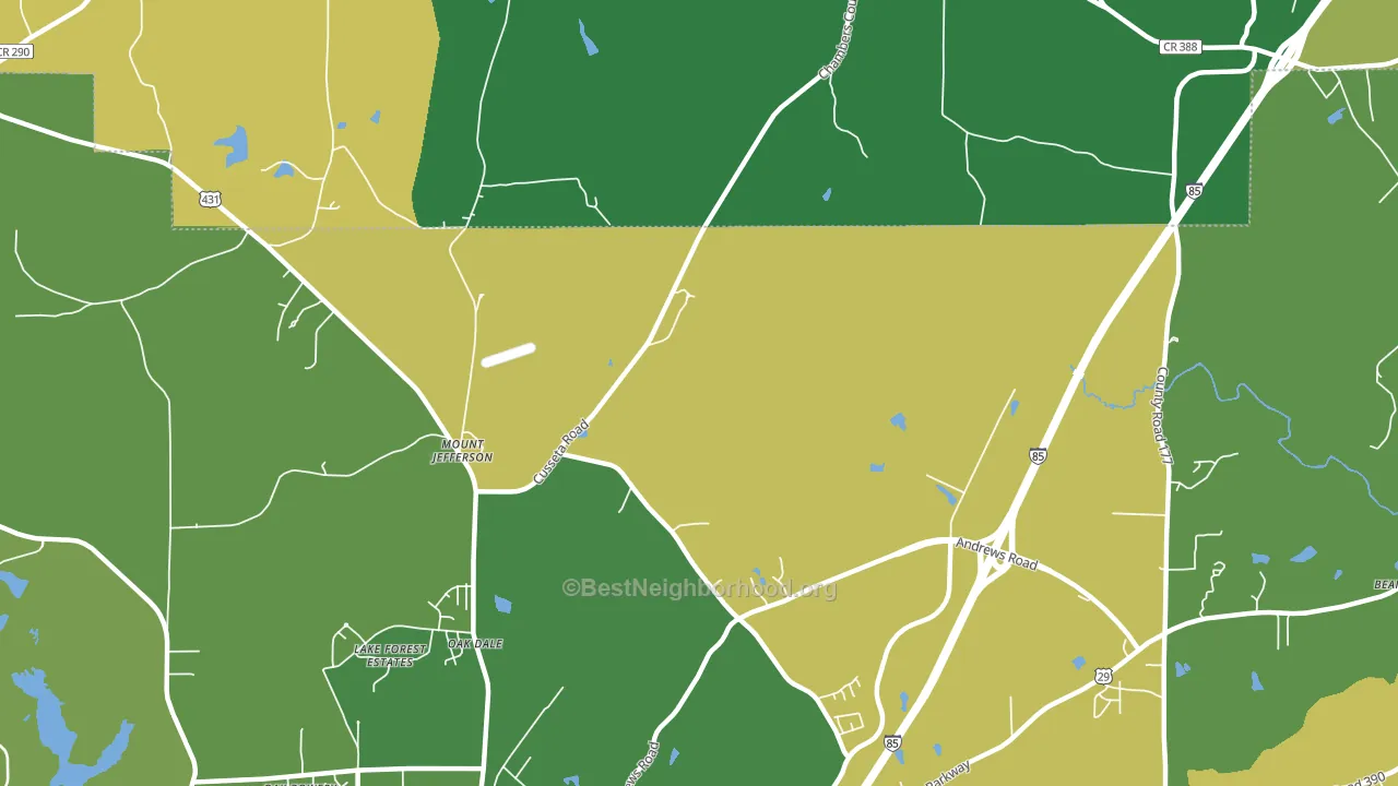 Mount Jefferson, AL block-group voter-turnout map