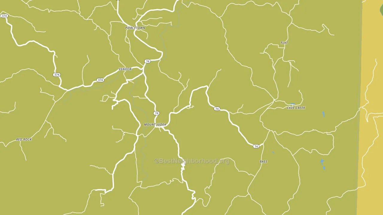 Mount Judea, AR block-group voter-turnout map