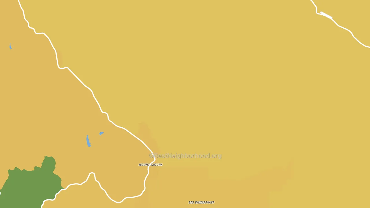 Mount Laguna, CA block-group voter-turnout map