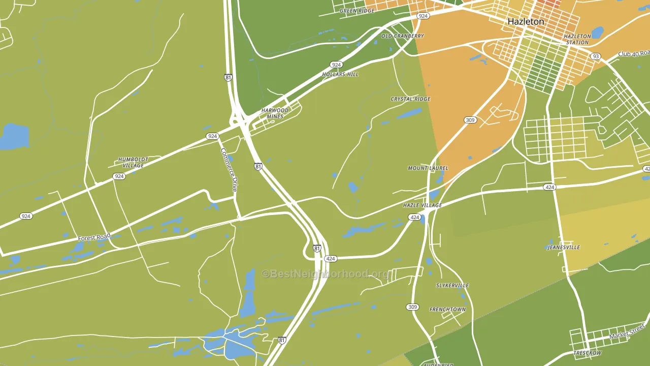 Mount Laurel, PA block-group voter-turnout map