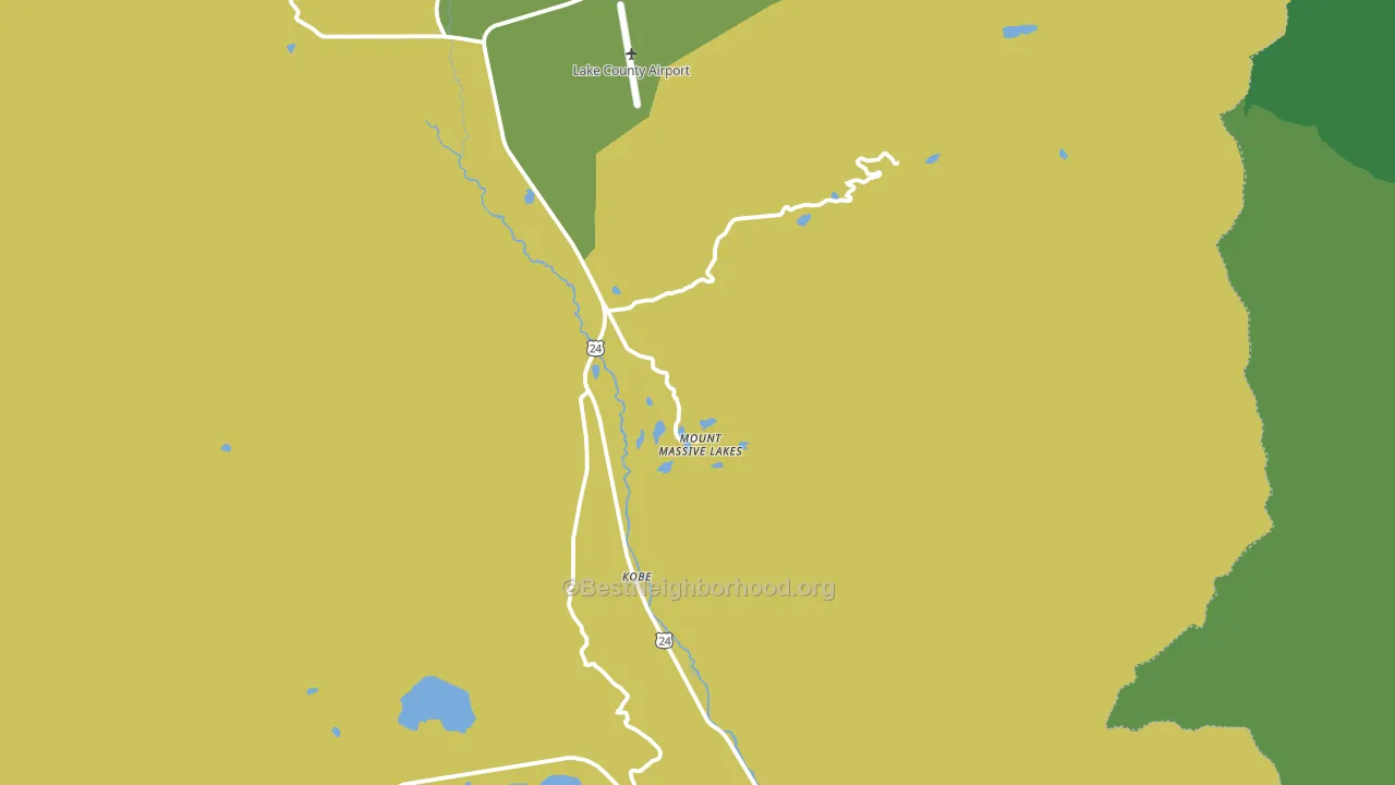 Mount Massive Lakes, CO block-group voter-turnout map