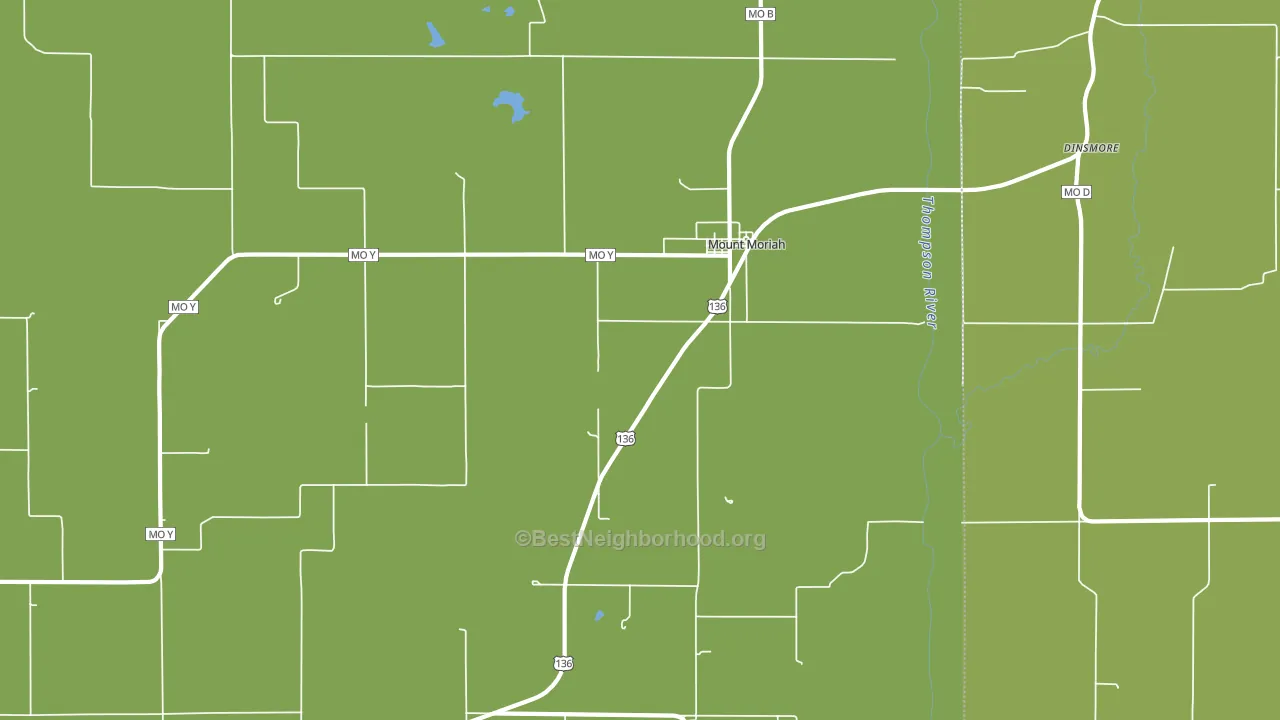Mount Moriah, MO block-group voter-turnout map