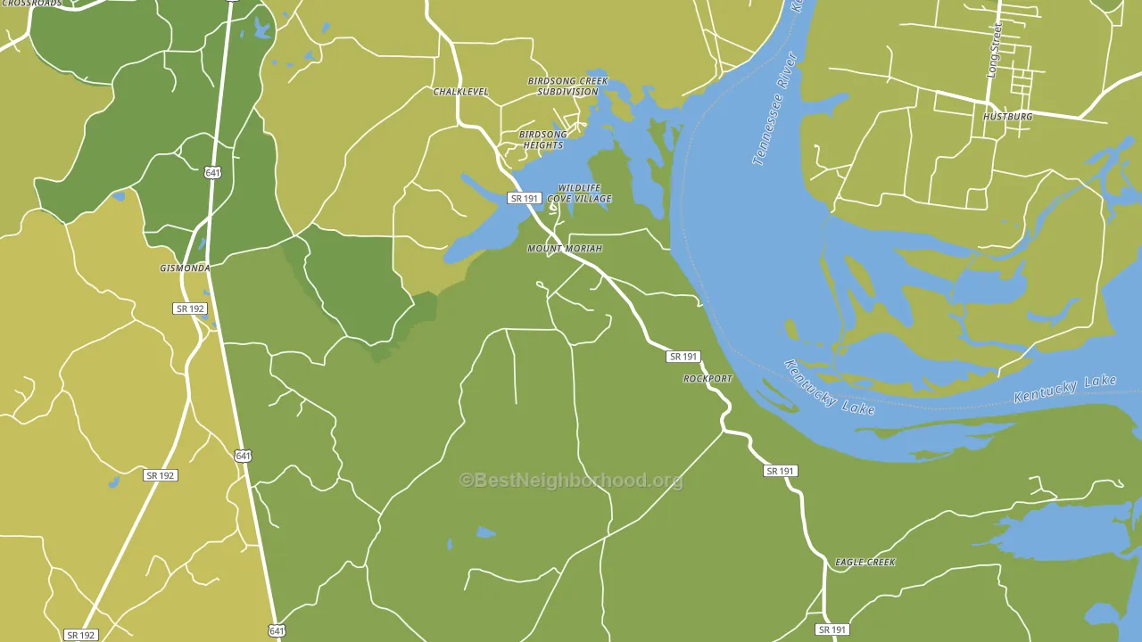 Mount Moriah, TN block-group voter-turnout map