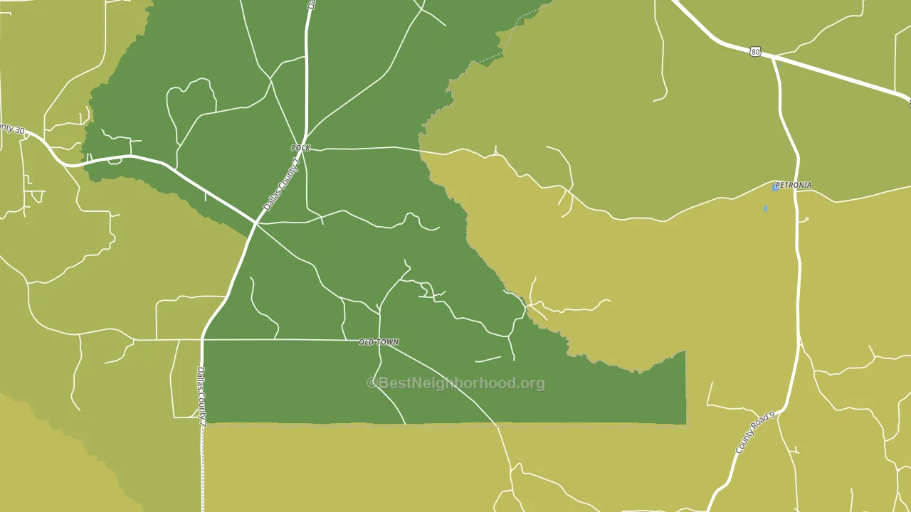 Mount Nebo, AL block-group voter-turnout map