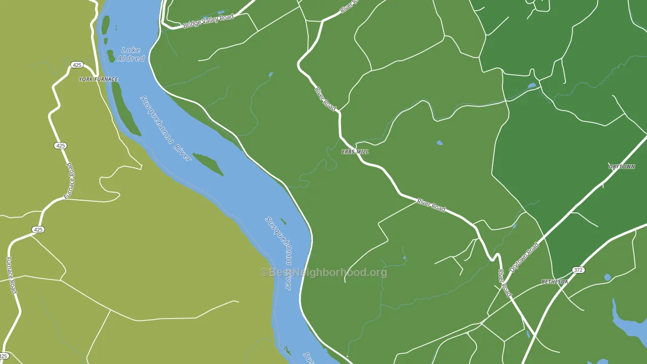 Mount Nebo, PA block-group voter-turnout map
