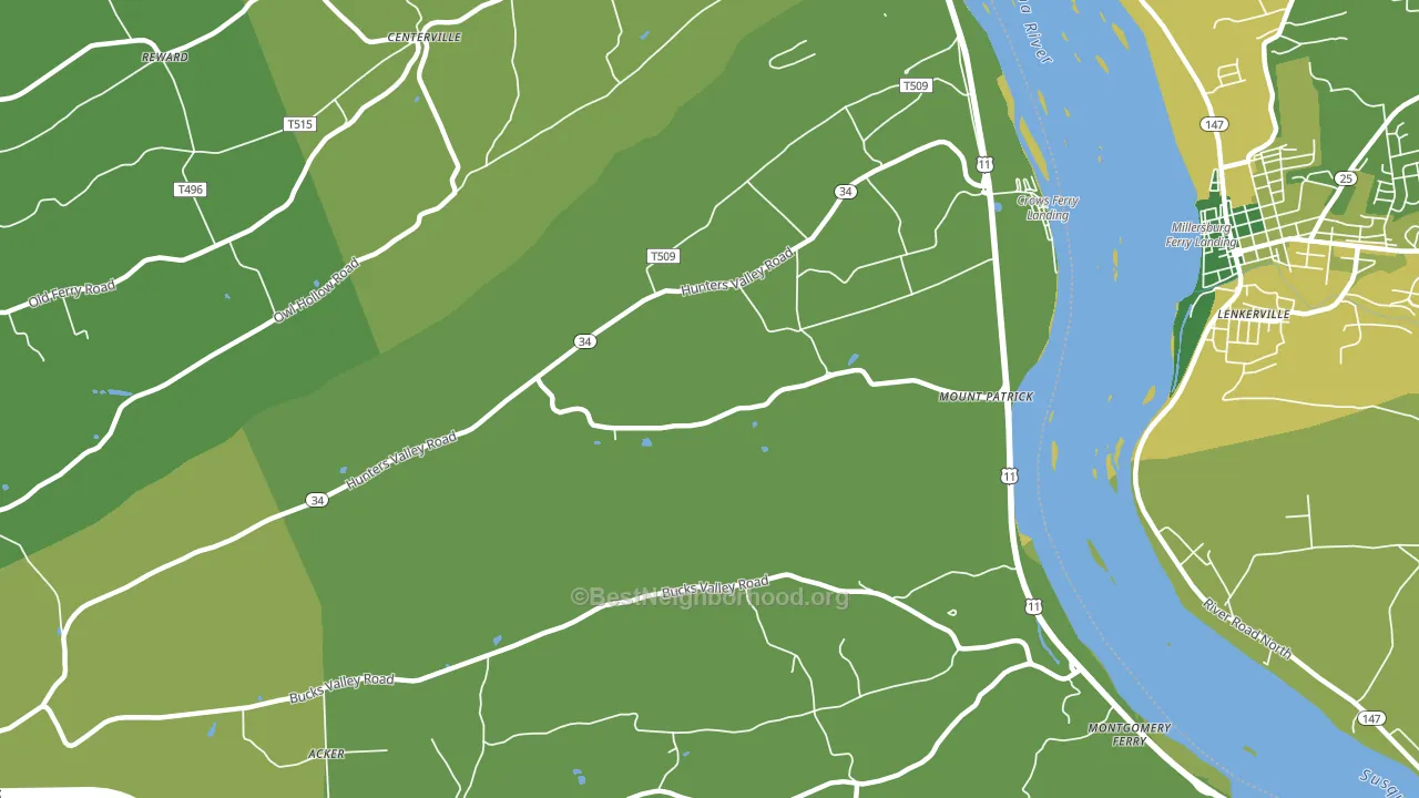Mount Patrick, PA block-group voter-turnout map