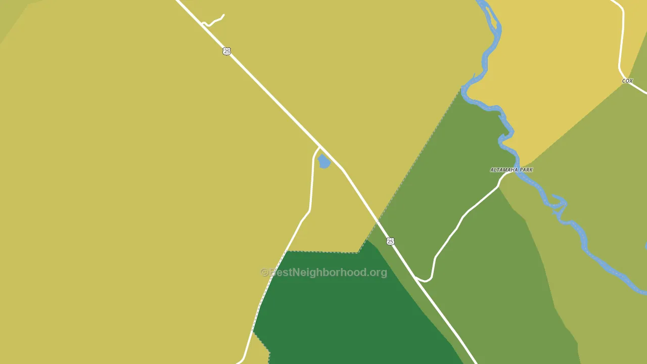 Mount Pleasant, GA block-group voter-turnout map