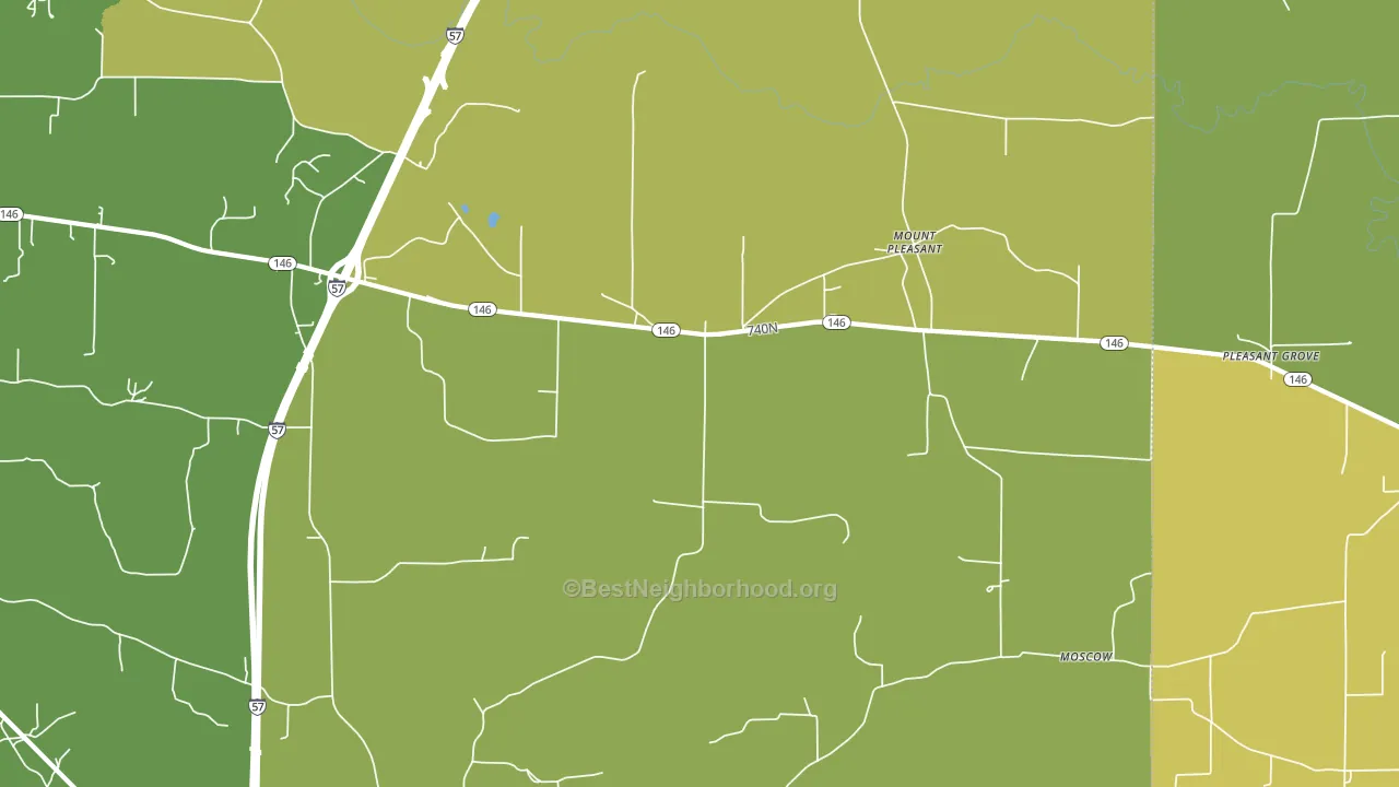 Mount Pleasant, IL block-group voter-turnout map