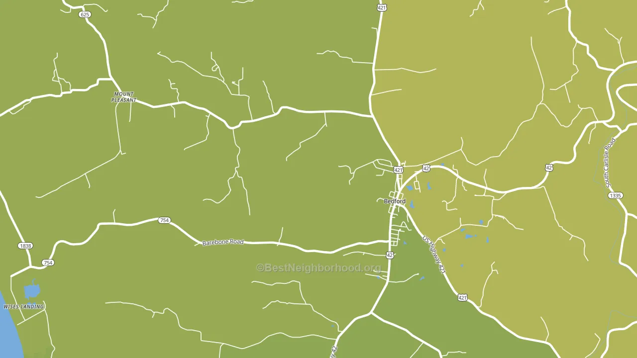 Mount Pleasant, KY block-group voter-turnout map