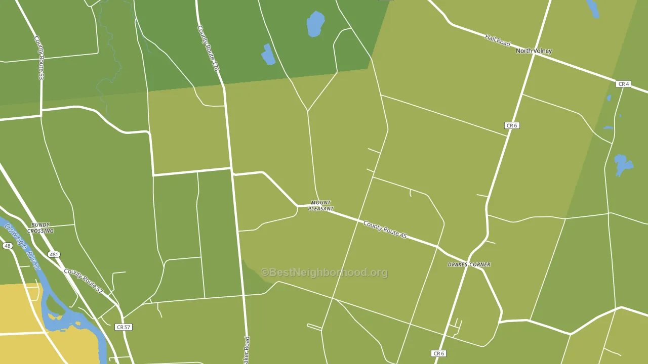 Mount Pleasant, NY block-group voter-turnout map