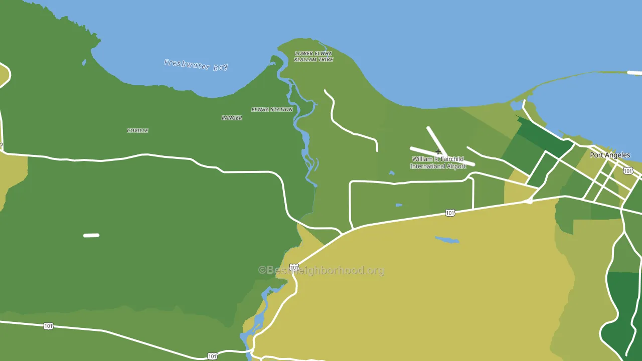 Mount Pleasant, WA block-group voter-turnout map