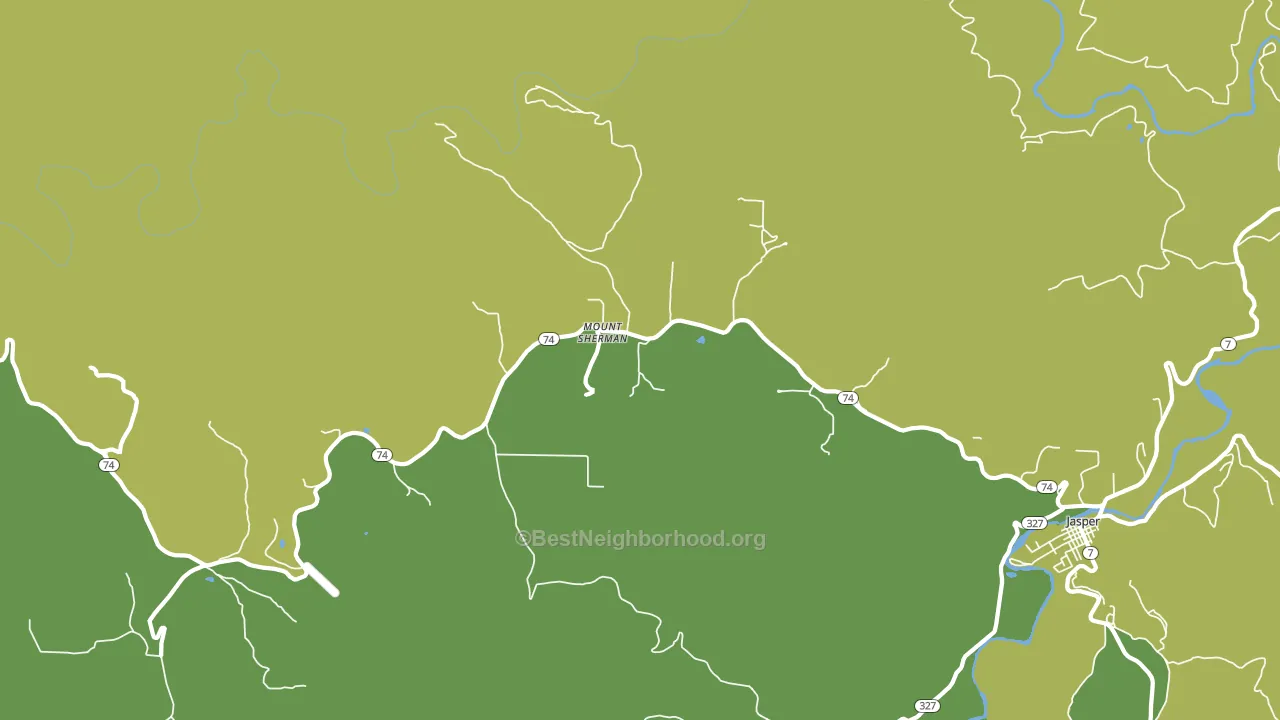 Mount Sherman, AR block-group voter-turnout map
