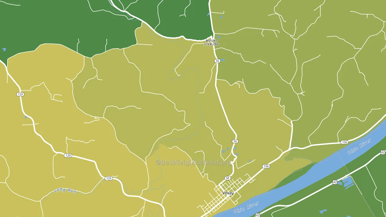Mount Sterling, IN block-group voter-turnout map