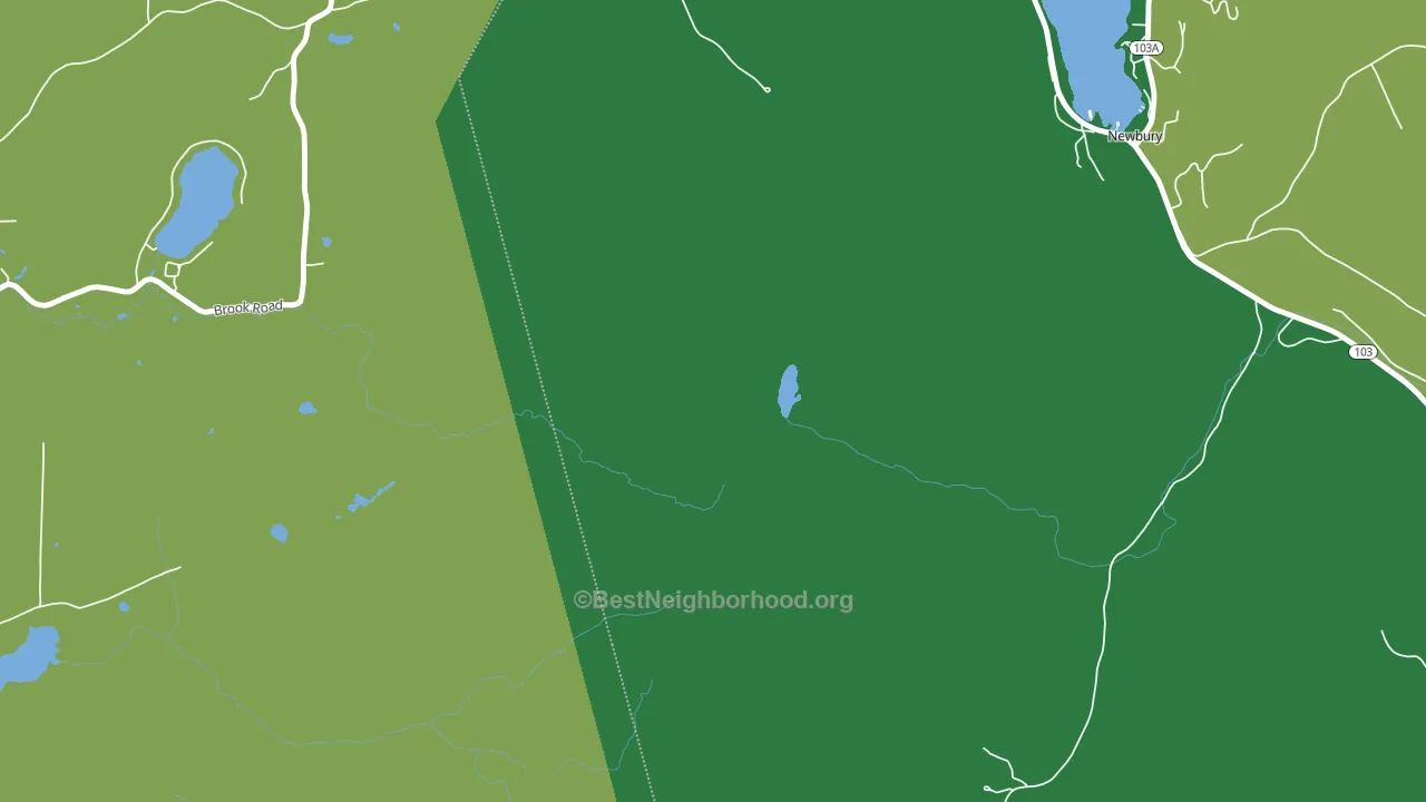 Mount Sunapee, NH block-group voter-turnout map