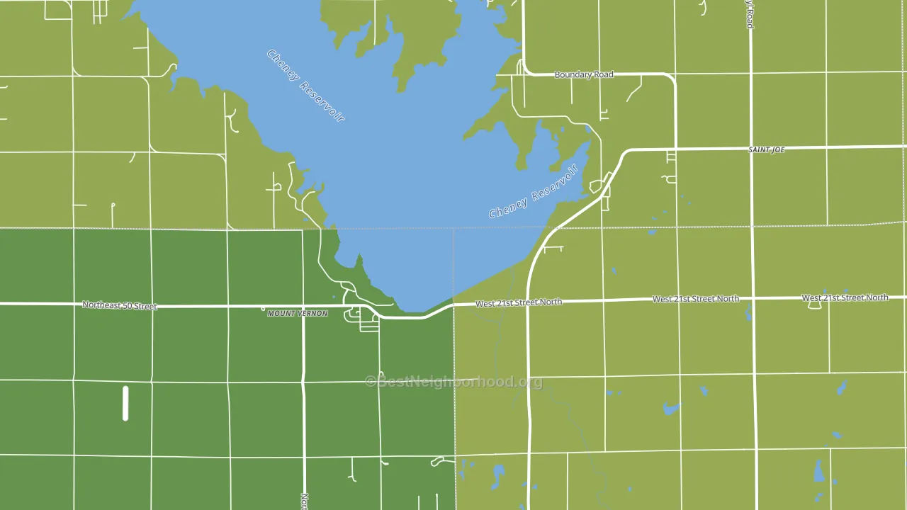 Mount Vernon, KS block-group voter-turnout map