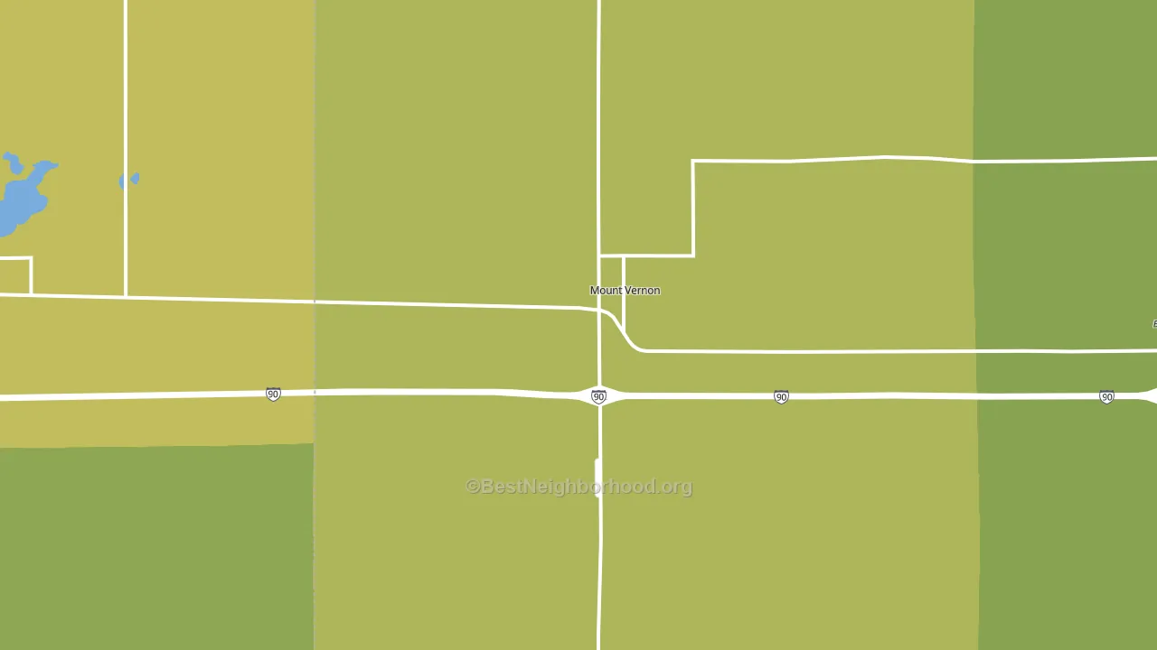 Mount Vernon, SD block-group voter-turnout map