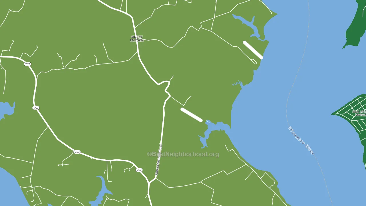 Mount Victoria, MD block-group voter-turnout map