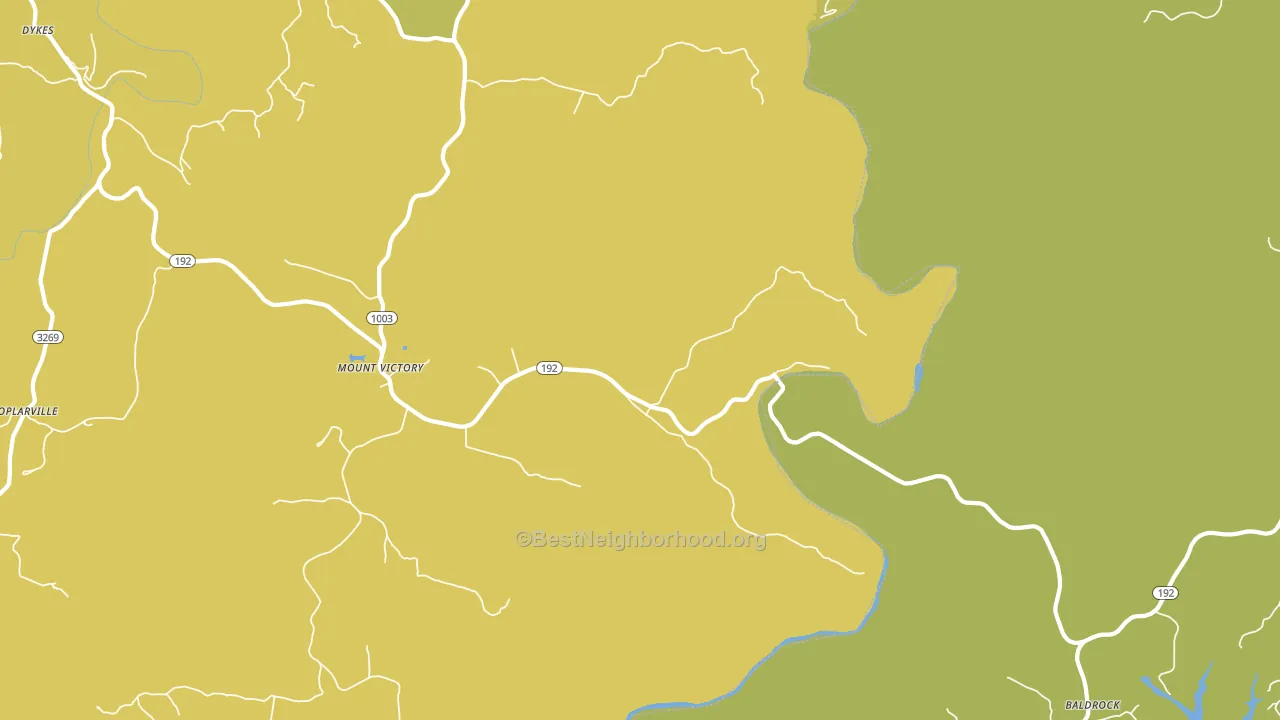 Mount Victory, KY block-group voter-turnout map