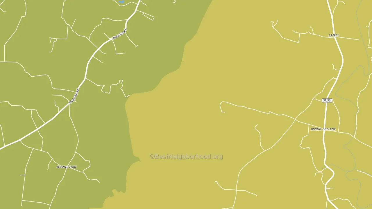 Mount Zion, TN block-group voter-turnout map