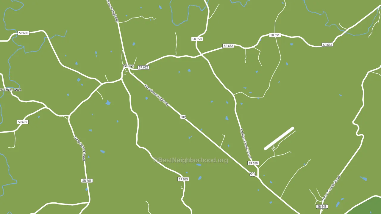 Mount Zion, VA block-group voter-turnout map
