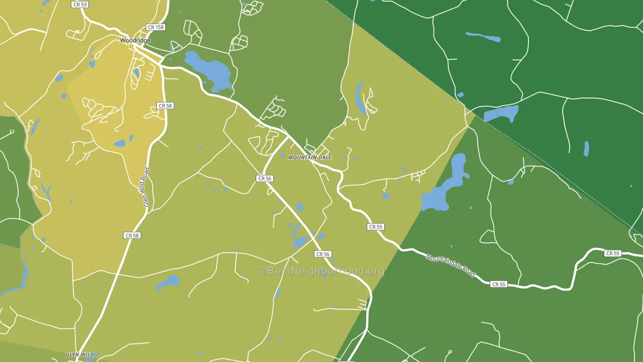 Mountain Dale, NY block-group voter-turnout map