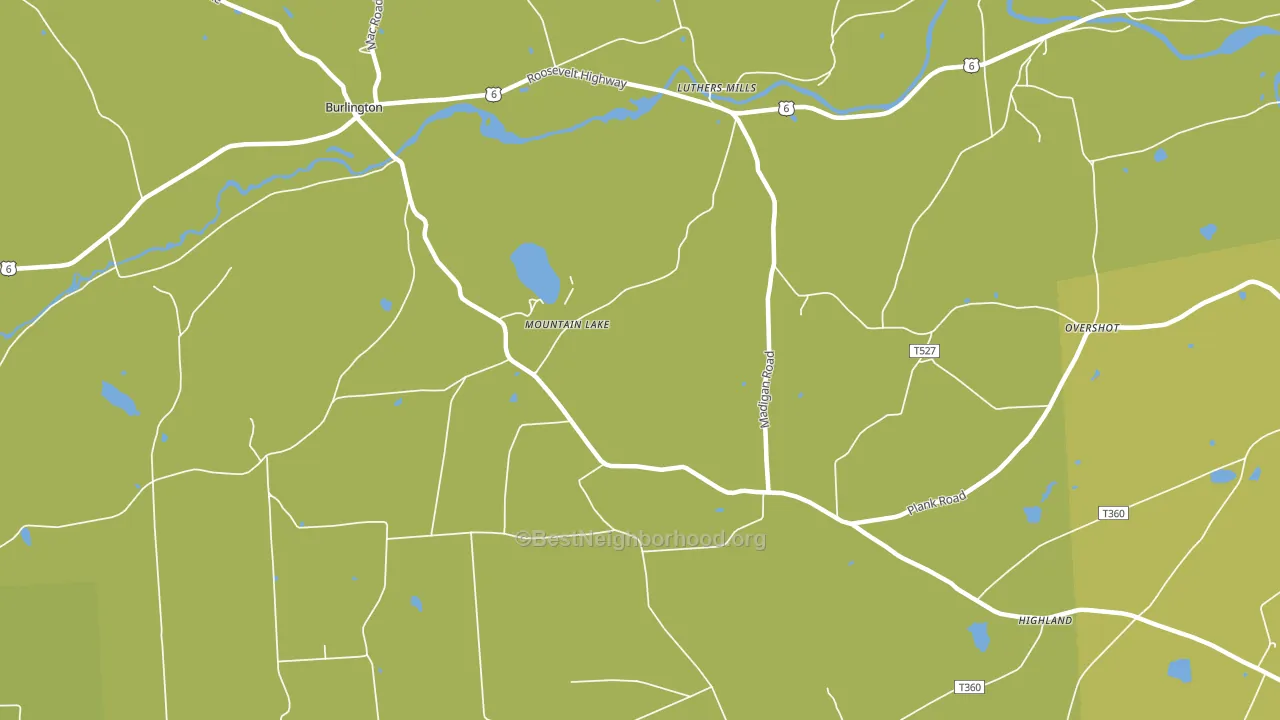 Mountain Lake, PA block-group voter-turnout map