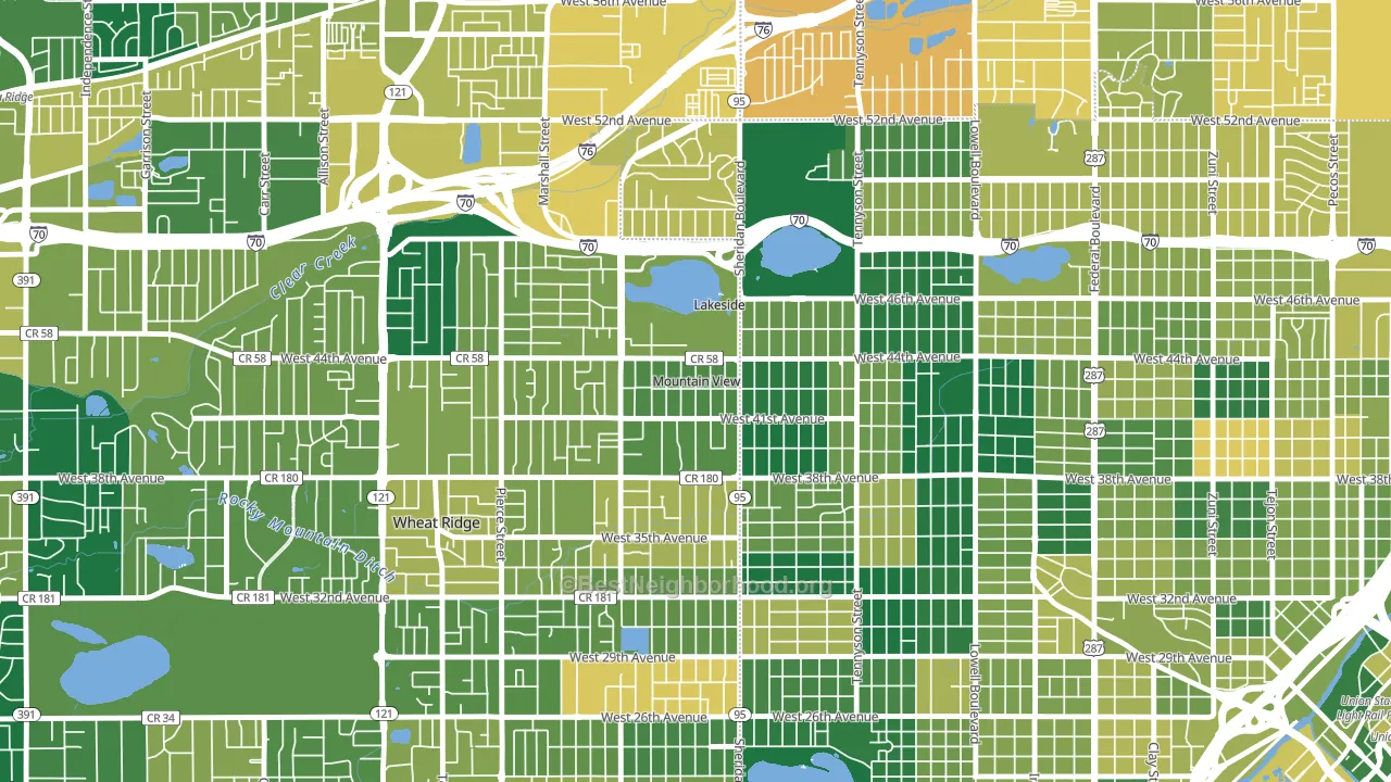 Mountain View, CO block-group voter-turnout map