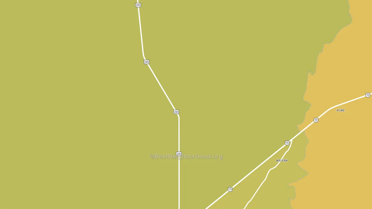 Mountain View, NM block-group voter-turnout map