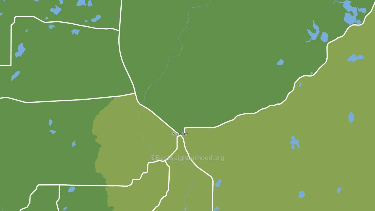 Mountain, WI block-group voter-turnout map
