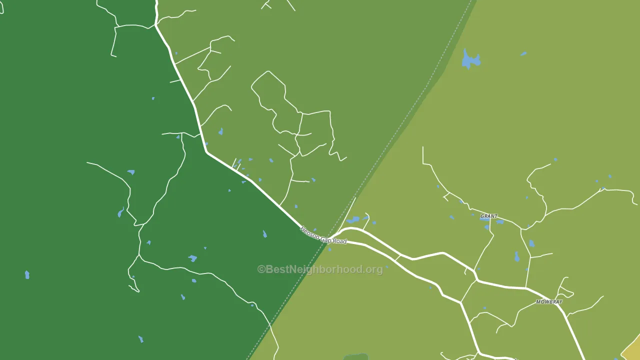 Mowbray, TN block-group voter-turnout map