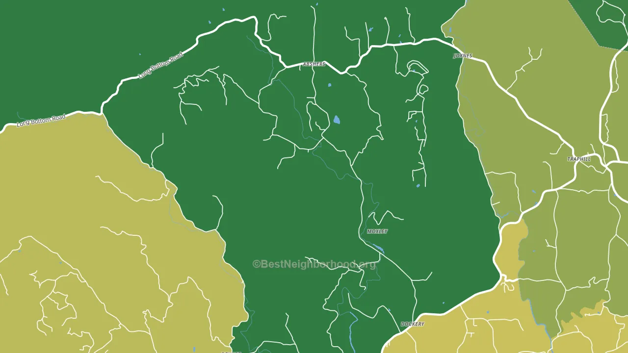 Moxley, NC block-group voter-turnout map