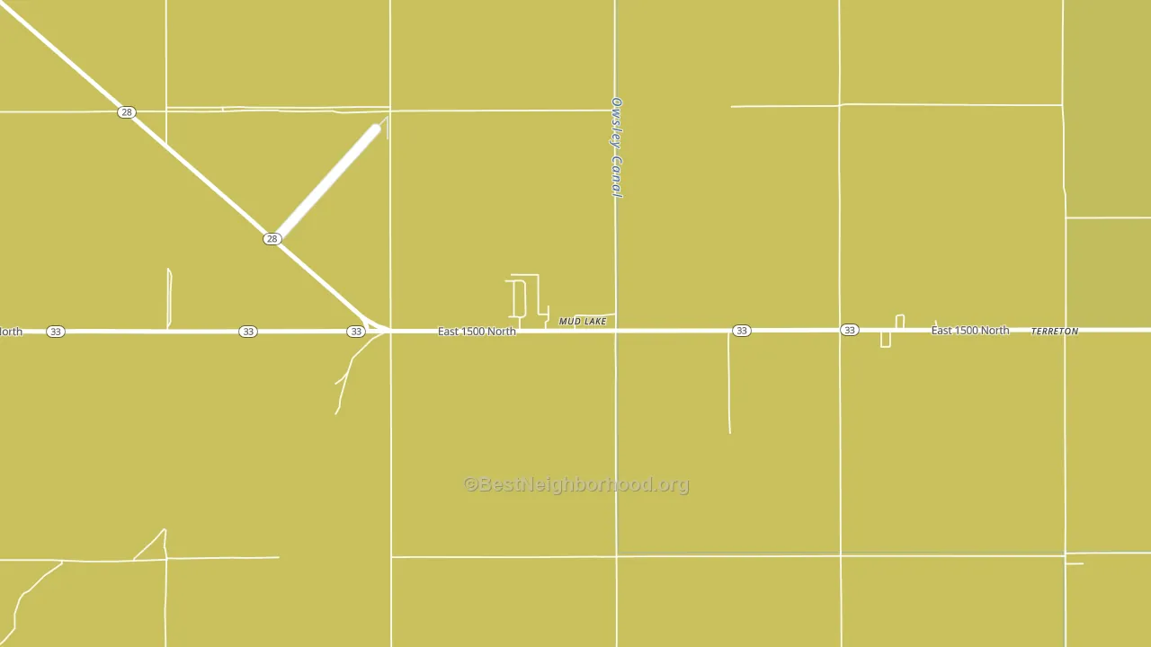 Mud Lake, ID block-group voter-turnout map