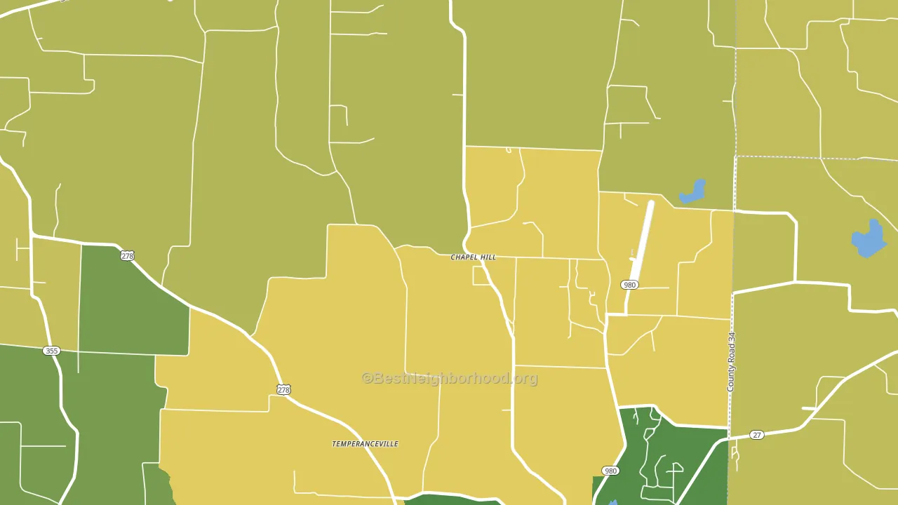 Muddyfork, AR block-group voter-turnout map