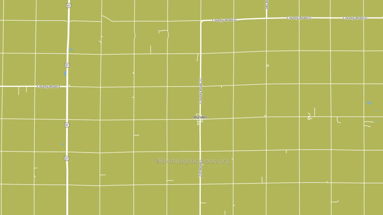 Munden, KS block-group voter-turnout map