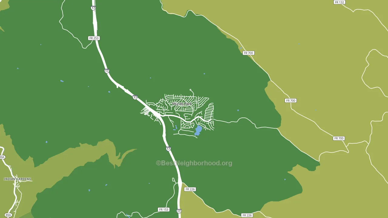 Munds Park, AZ block-group voter-turnout map
