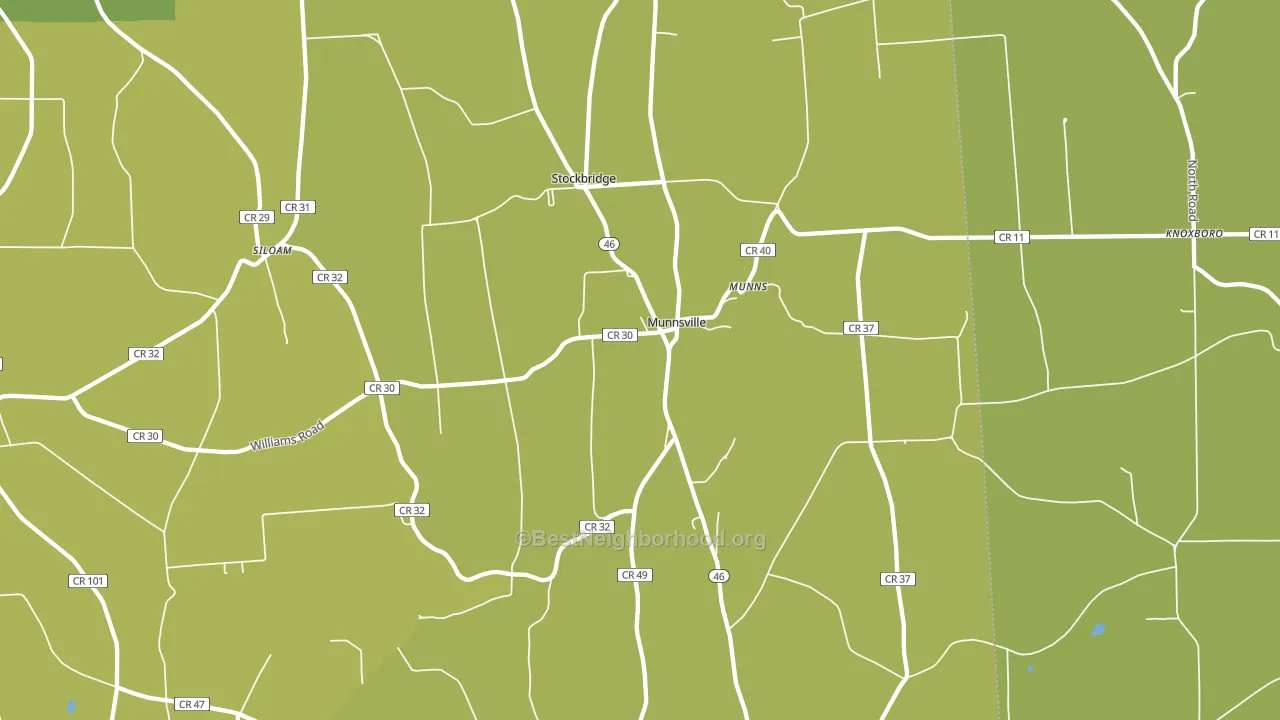 Munnsville, NY block-group voter-turnout map