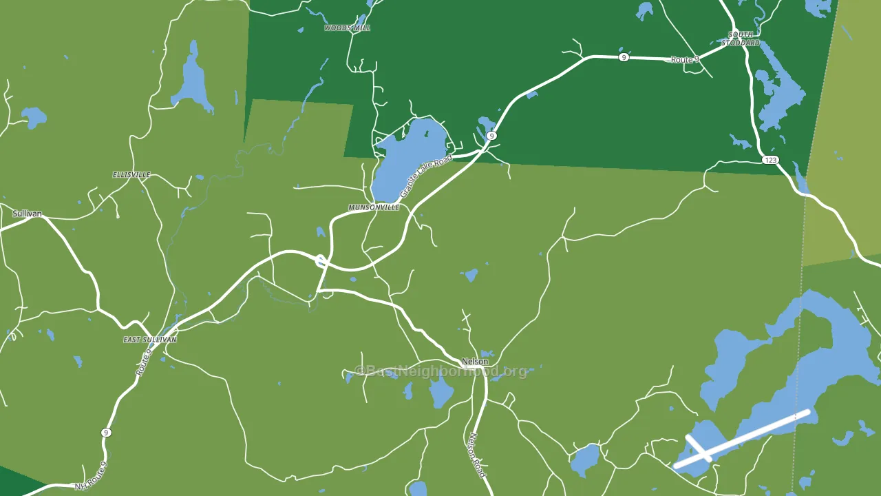 Munsonville, NH block-group voter-turnout map