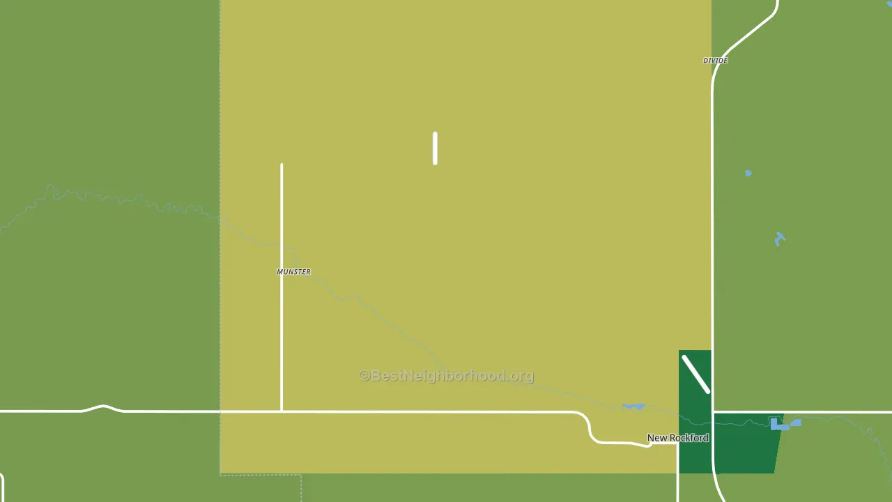 Munster, ND block-group voter-turnout map