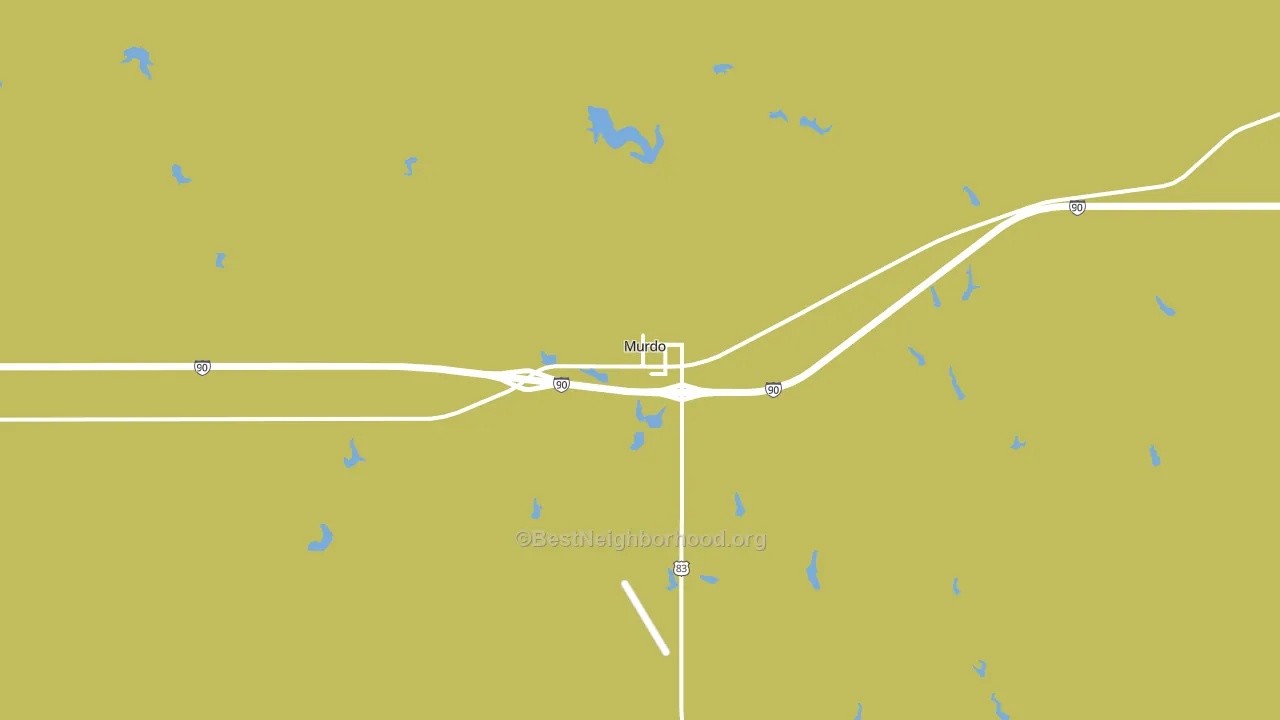 Murdo, SD block-group voter-turnout map