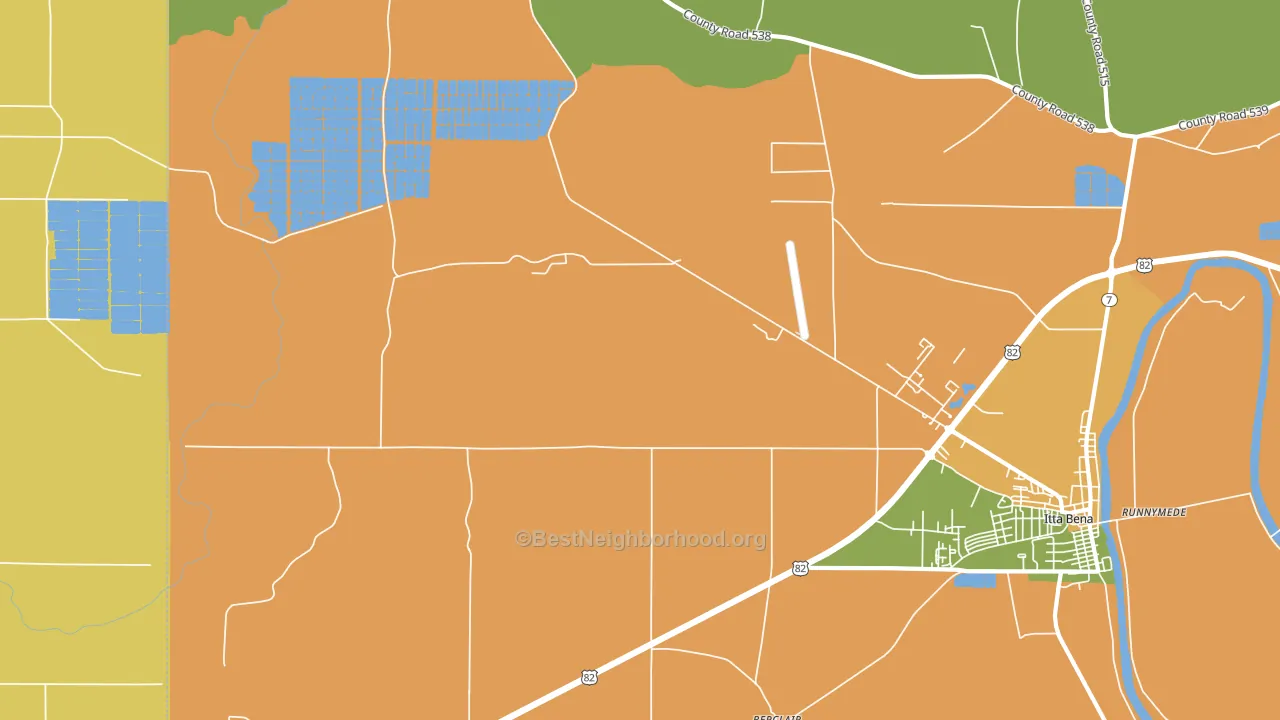 Murdock Crossing, MS block-group voter-turnout map