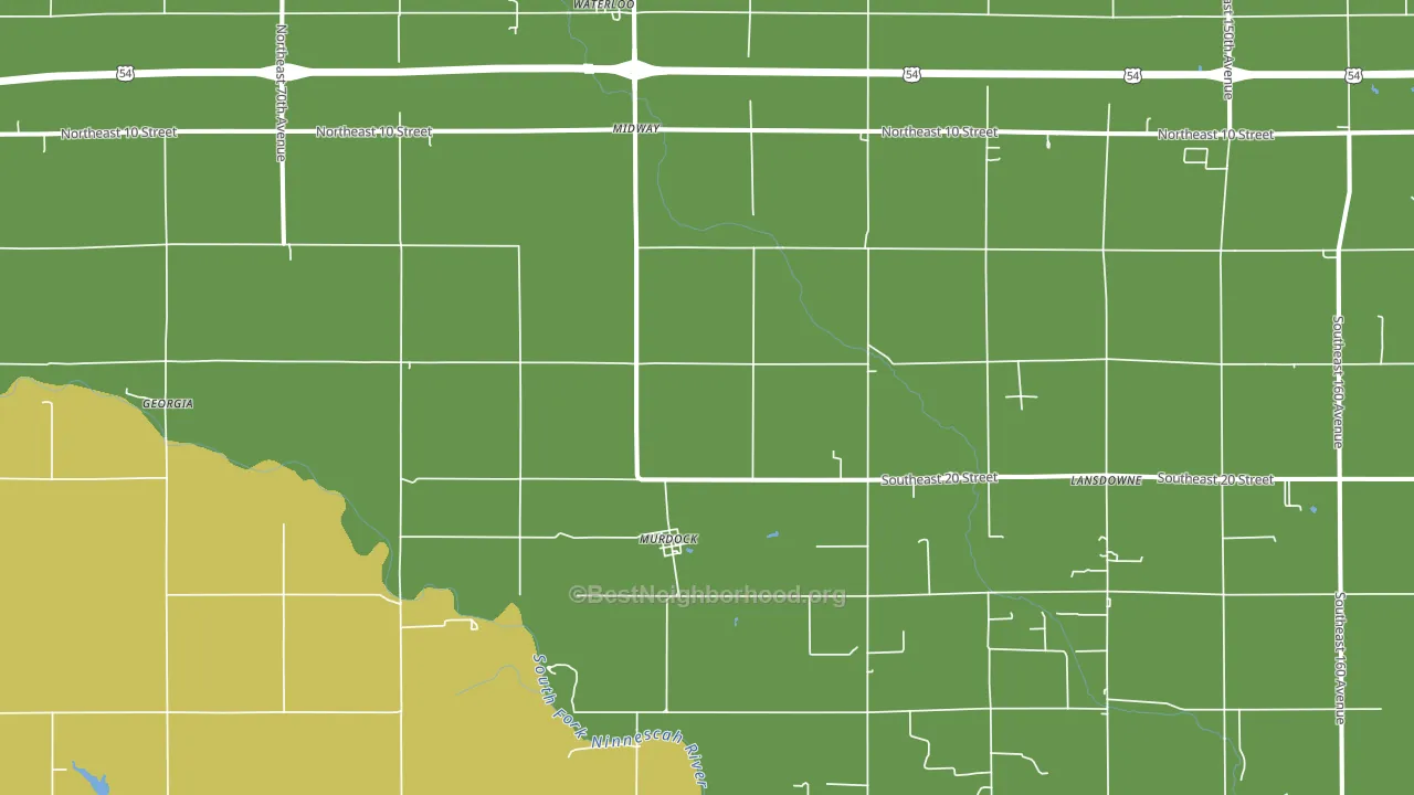 Murdock, KS block-group voter-turnout map
