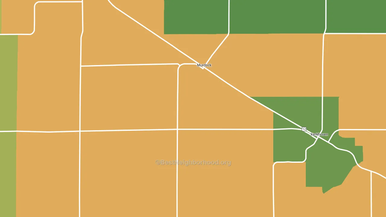 Murdock, MN block-group voter-turnout map