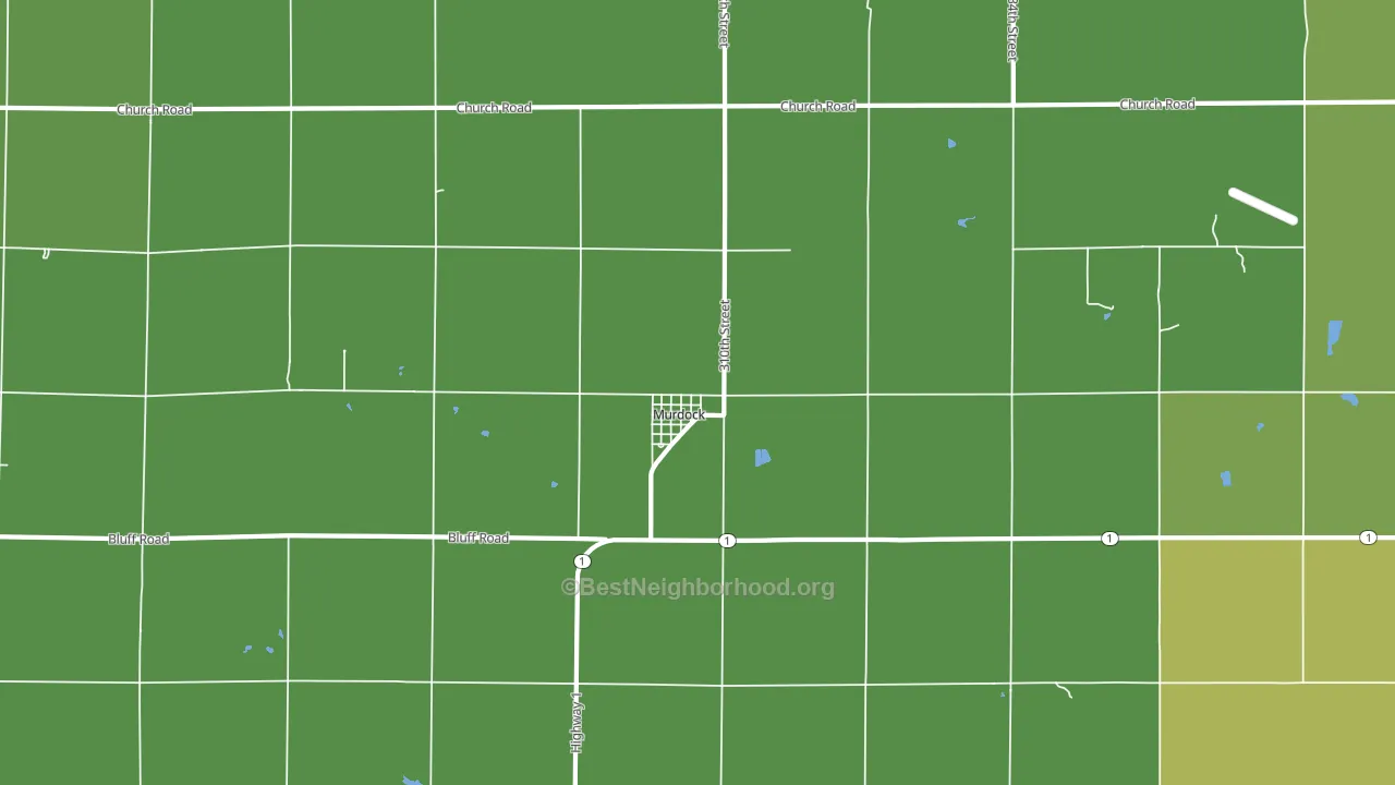 Murdock, NE block-group voter-turnout map