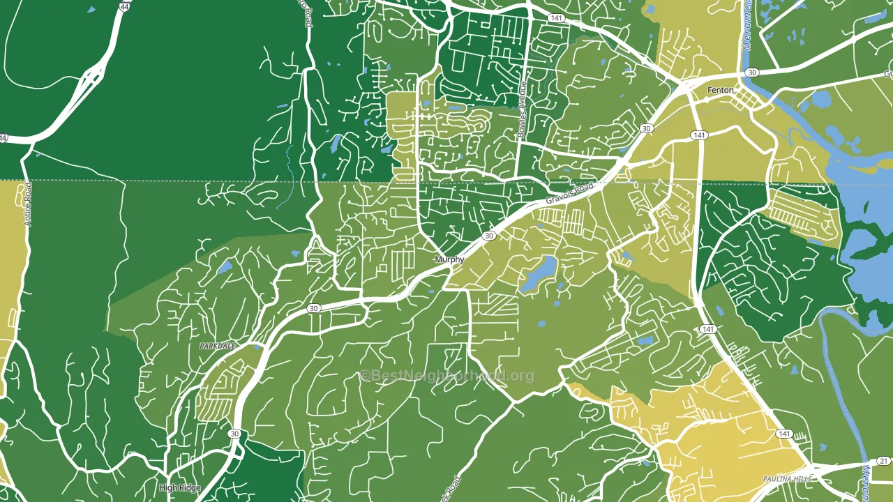 Murphy, MO block-group voter-turnout map