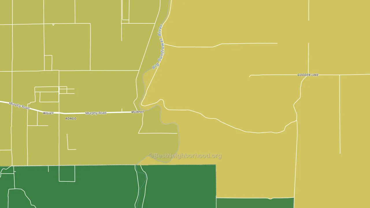 Murphy, MS block-group voter-turnout map