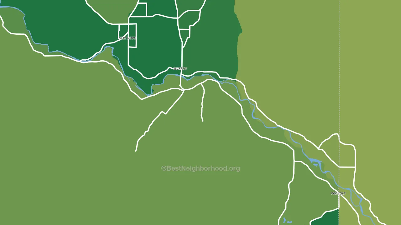 Murphy, OR block-group voter-turnout map