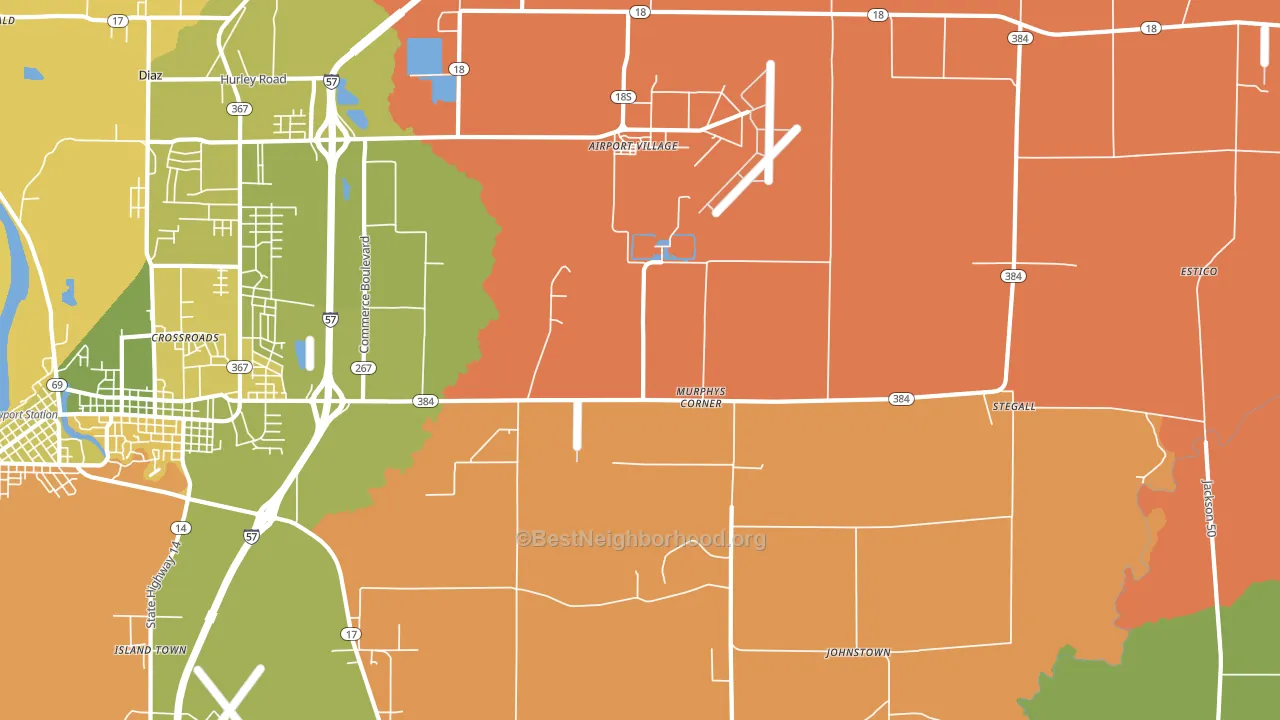 Murphys Corner, AR block-group voter-turnout map