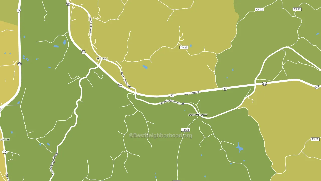 Murphytown, WV block-group voter-turnout map